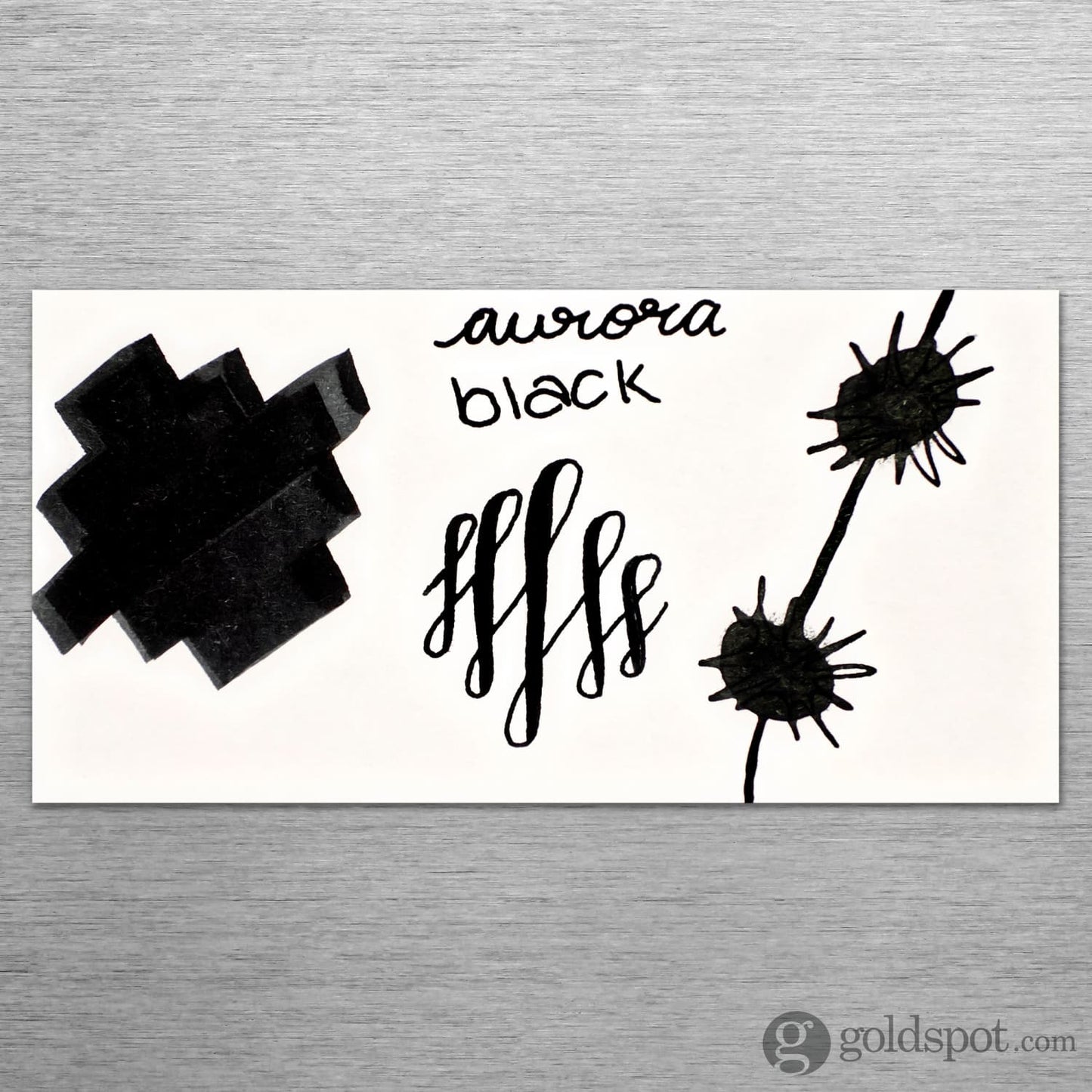 Aurora Bottled Ink 2ml Sample in Black Bottled Ink