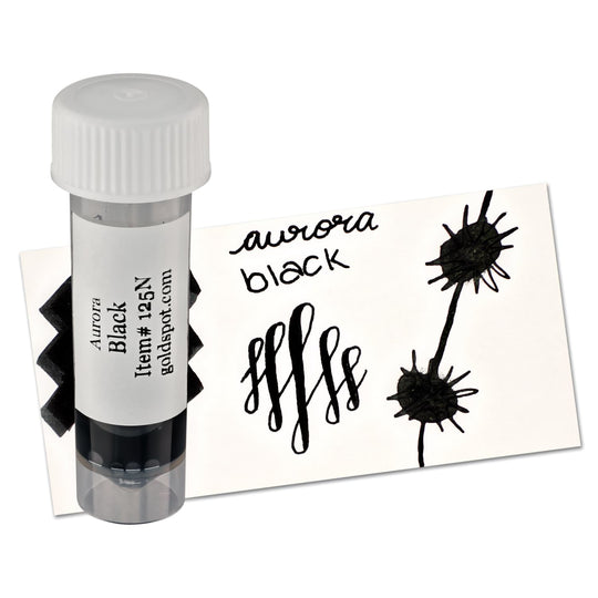 Aurora Bottled Ink 2ml Sample in Black