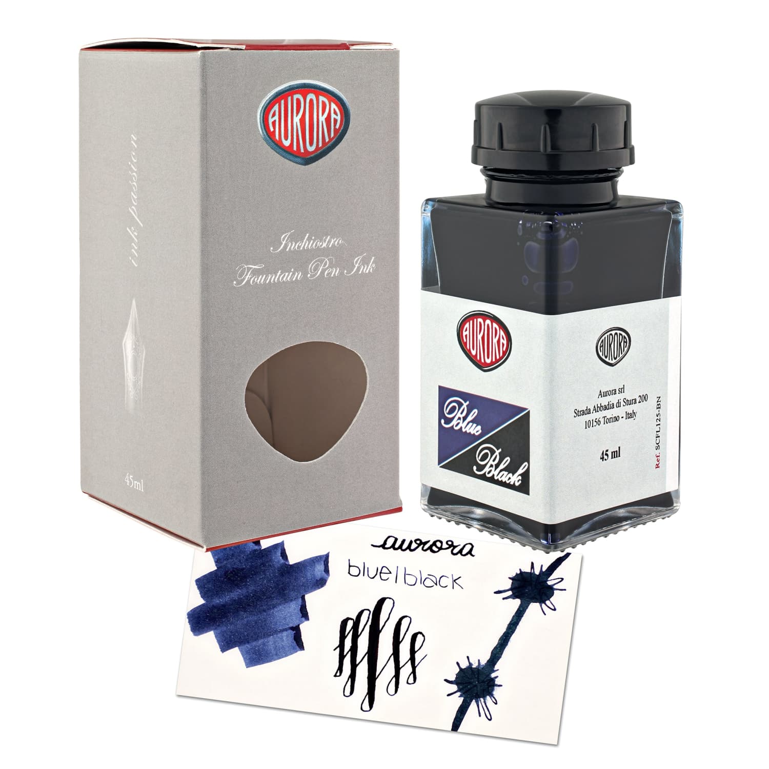 Aurora Bottled Ink in Blue Black - 45 mL - Goldspot Pens