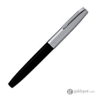Aurora Duo Cart Fountain Pen - Black Resin With Chrome Cap Medium Point Fountain Pen
