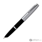 Aurora Duo Cart Fountain Pen - Black Resin With Chrome Cap Medium Point Fountain Pen