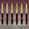 Aurora Duo Cart Fountain Pen in Bordeaux Resin with Gold Plated Cap - Medium Point Fountain Pen