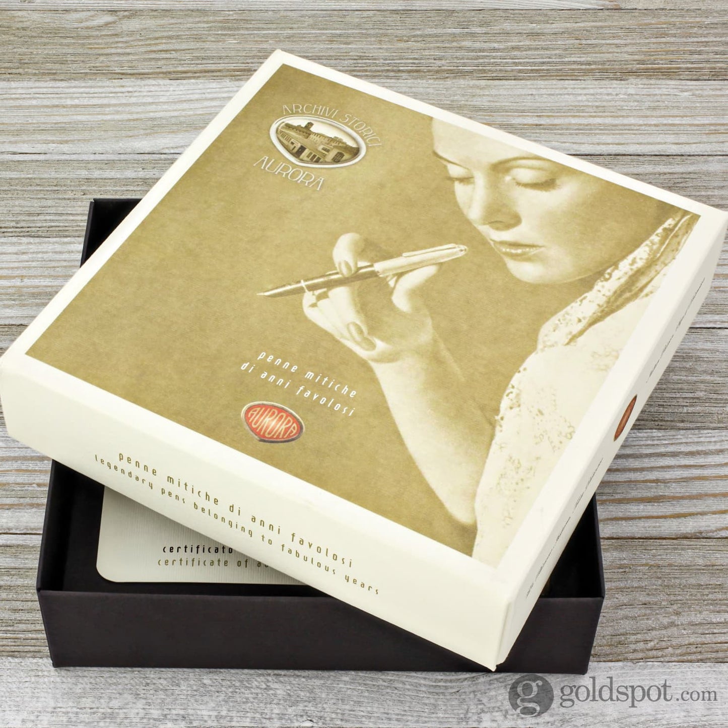 Aurora Duo Cart Fountain Pen - Light Blue Resin With Chrome Cap Medium Point Fountain Pen