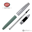 Aurora Duo Cart Rollerball Pen - Light Green Resin With Chrome Cap Rollerball Pen