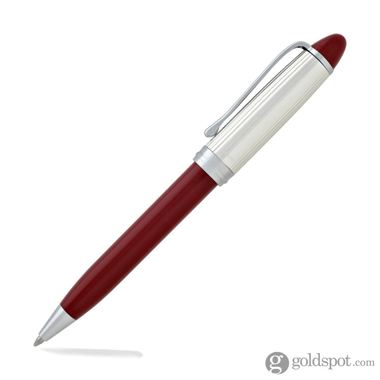 Aurora Ipsilon Ballpoint Pen in Red & Sterling Silver Cap Ballpoint Pen