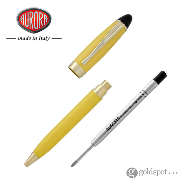 Aurora Ipsilon Ballpoint Pen in Resin Yellow Ballpoint Pen