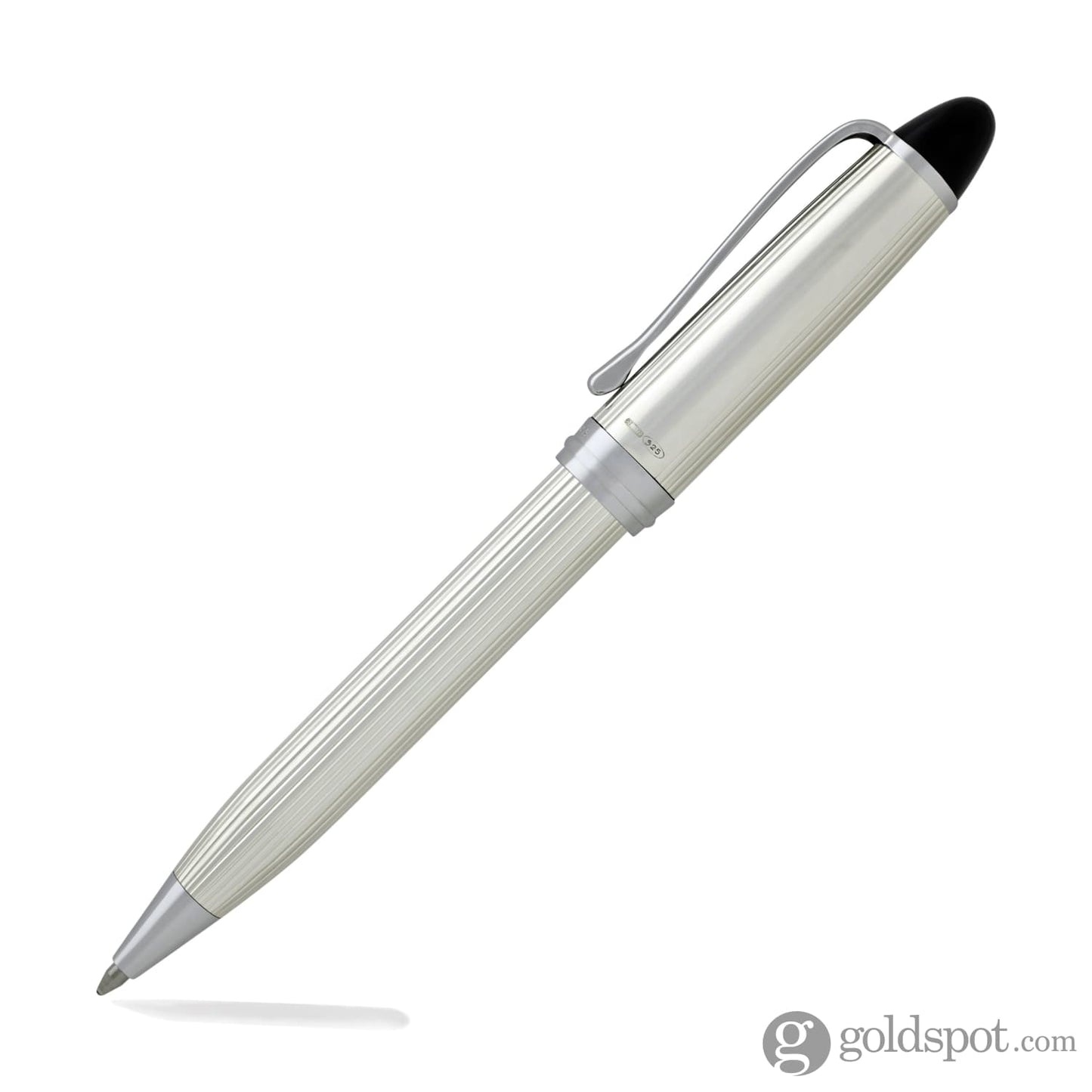 Aurora Ipsilon Ballpoint Pen in Sterling Silver Ballpoint Pen