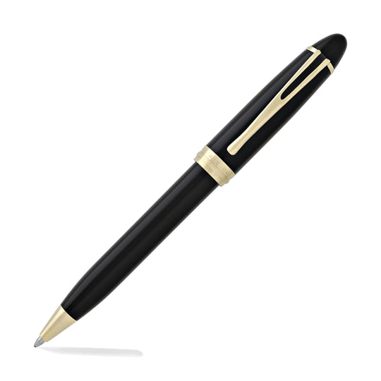 Aurora Ipsilon Deluxe Ballpoint Pen in Black Gold Trim