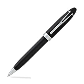 Aurora Ipsilon Deluxe Ballpoint Pen in Black with Chrome Trim