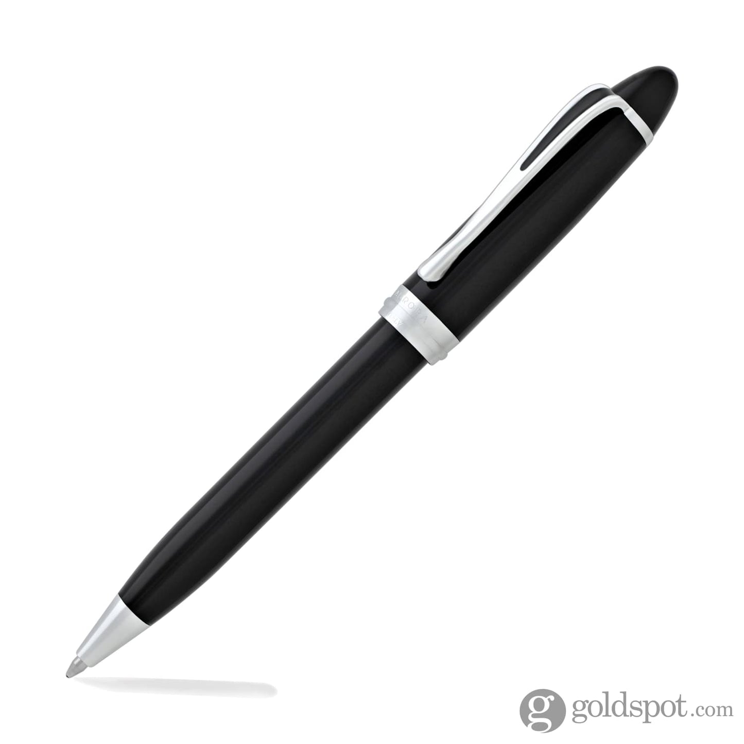 Aurora Ipsilon Deluxe Ballpoint Pen in Black with Chrome Trim Ballpoint Pen