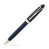 Aurora Ipsilon Deluxe Ballpoint Pen in Blue Gold Trim Ballpoint Pen