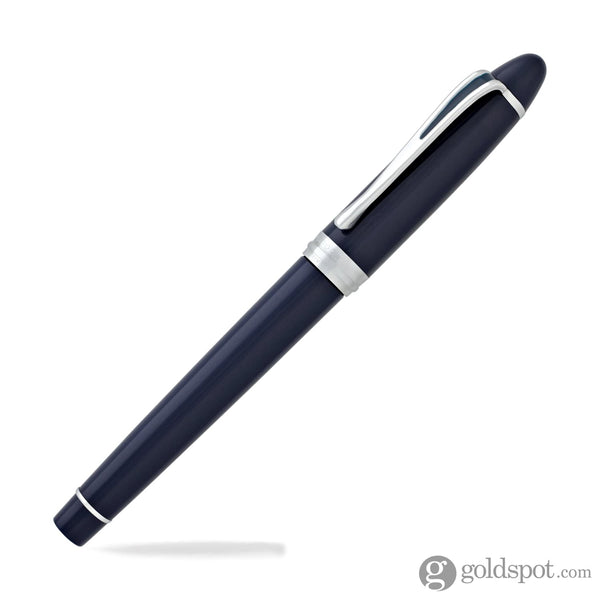 Aurora Ipsilon Deluxe Fountain Pen in Blue with Chrome Trim - 14K Gold Fountain Pen