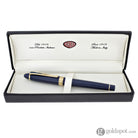 Aurora Ipsilon Deluxe Fountain Pen in Blue with Gold Trim - 14K Gold Fountain Pen