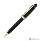 Aurora Ipsilon Deluxe Mechanical Pencil in Black with Gold Trim - 0.7mm Mechanical Pencil