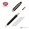Aurora Ipsilon Deluxe Mechanical Pencil in Black with Gold Trim - 0.7mm Mechanical Pencil