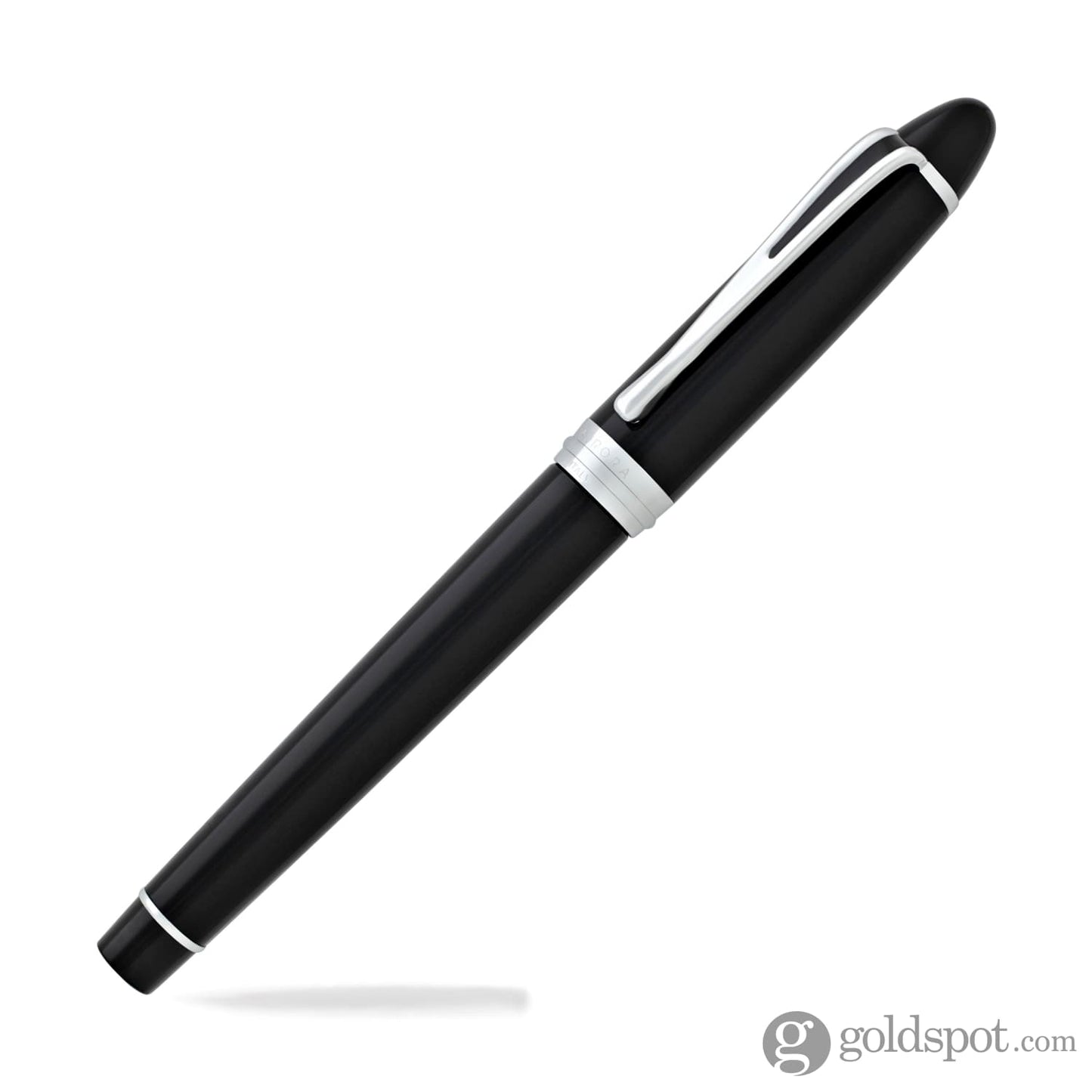 Aurora Ipsilon Deluxe Rollerball Pen in Black with Chrome Trim Rollerball Pen
