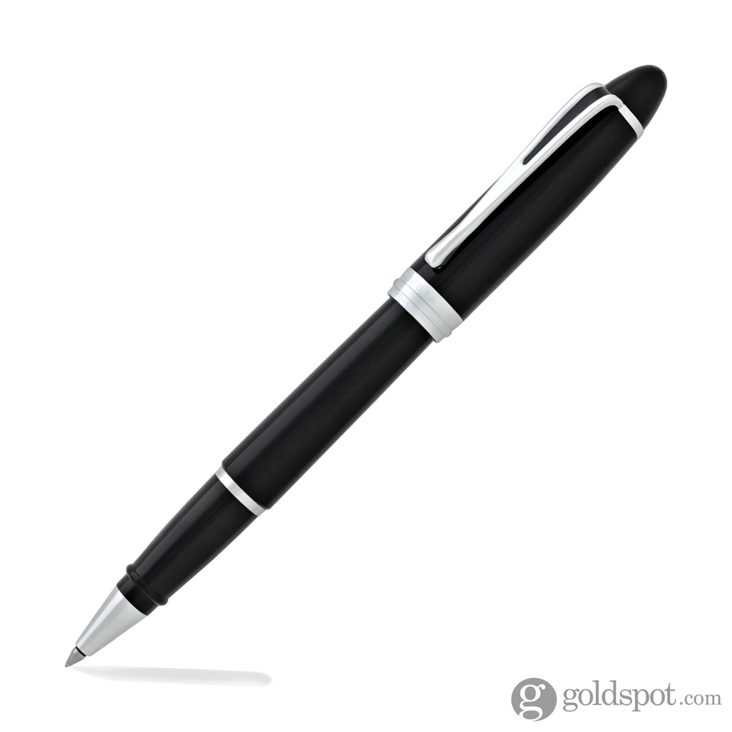 Aurora Ipsilon Deluxe Rollerball Pen in Black with Chrome Trim Rollerball Pen