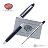 Aurora - Ipsilon Lacquer Ballpoint Pen in Blue Silver Trim Ballpoint Pen