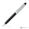 Aurora Ipsilon Metal Ballpoint Pen in Black & Chrome Cap Satin Finish Ballpoint Pen