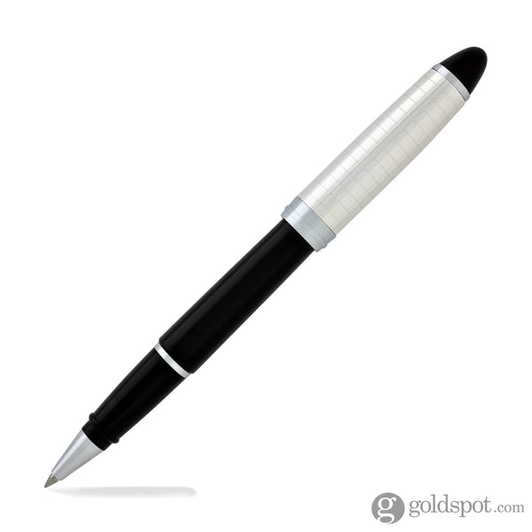 Aurora Ipsilon Quadra Rollerball Pen in Black & Silver Rollerball Pen
