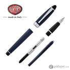 Aurora Ipsilon Satin Fountain Pen in Blue Fountain Pen
