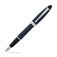 Aurora Ipsilon Satin Fountain Pen in Blue