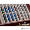 Aurora Optima Auroloide Fountain Pen in Blue with Chrome - 14K Gold Fine Point Fountain Pen