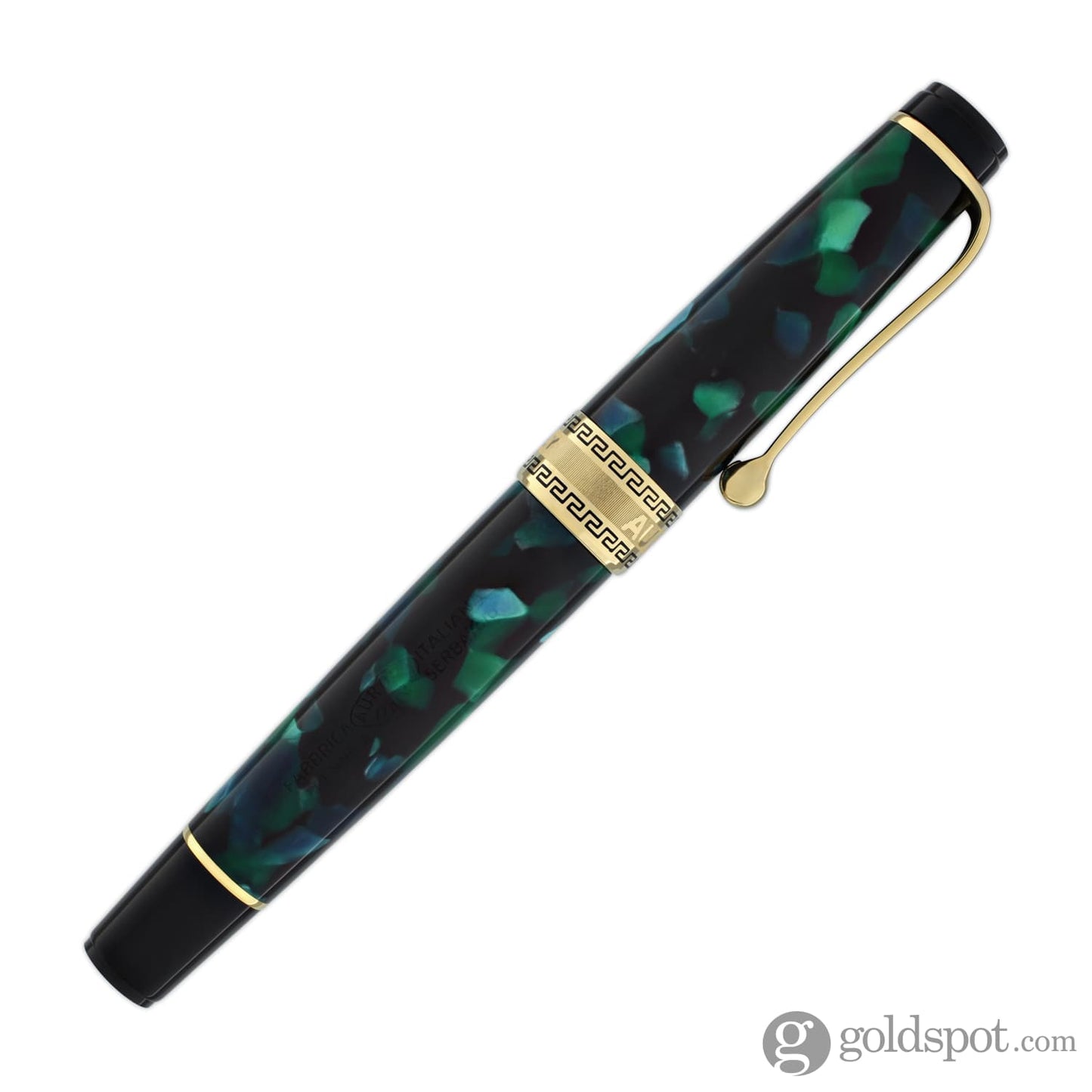 Aurora Optima Auroloide Fountain Pen in Emerald Green - 14K Gold Fountain Pen