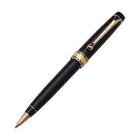Aurora Optima Ballpoint Pen in Resin Black with Gold Trim