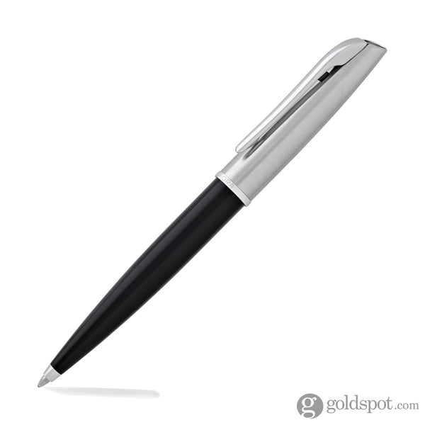 Aurora Style Ballpoint Pen in Black with Chrome Cap Ballpoint Pen