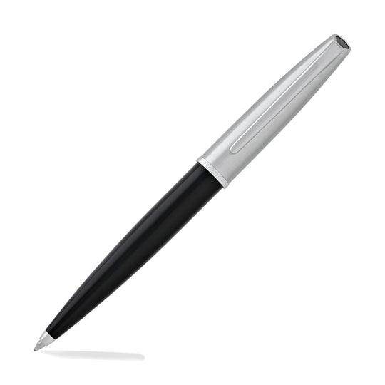 Aurora Style Ballpoint Pen in Black with Chrome Cap