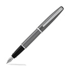 Aurora Style Lacquer Fountain Pen in Shiny Gun-Metal Fountain Pen