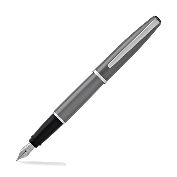 Aurora Style Lacquer Fountain Pen in Shiny Gun-Metal Fountain Pen
