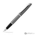 Aurora Style Lacquer Fountain Pen in Shiny Gun-Metal Fountain Pen