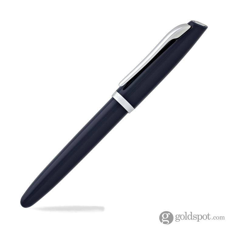 Aurora Style Resin Rollerball Pen in Blue with Chrome Trim Rollerball Pen