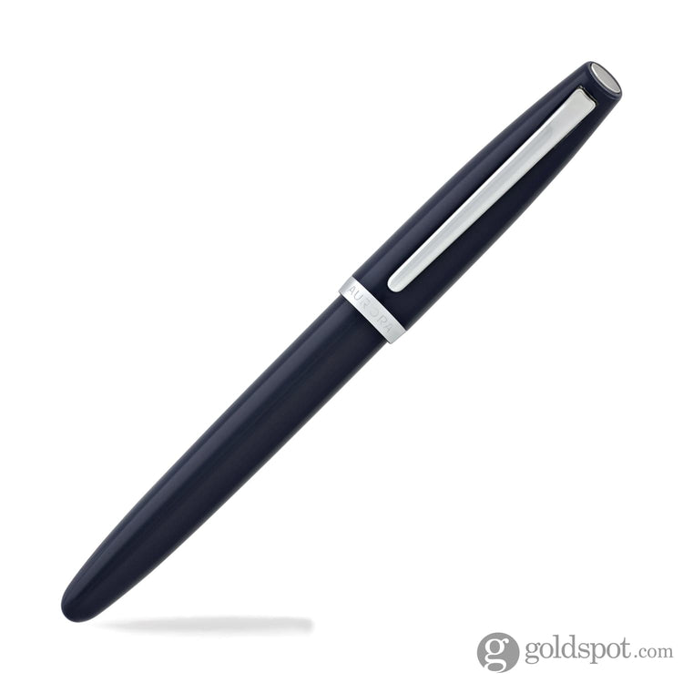 Aurora Style Resin Rollerball Pen in Blue with Chrome Trim Rollerball Pen