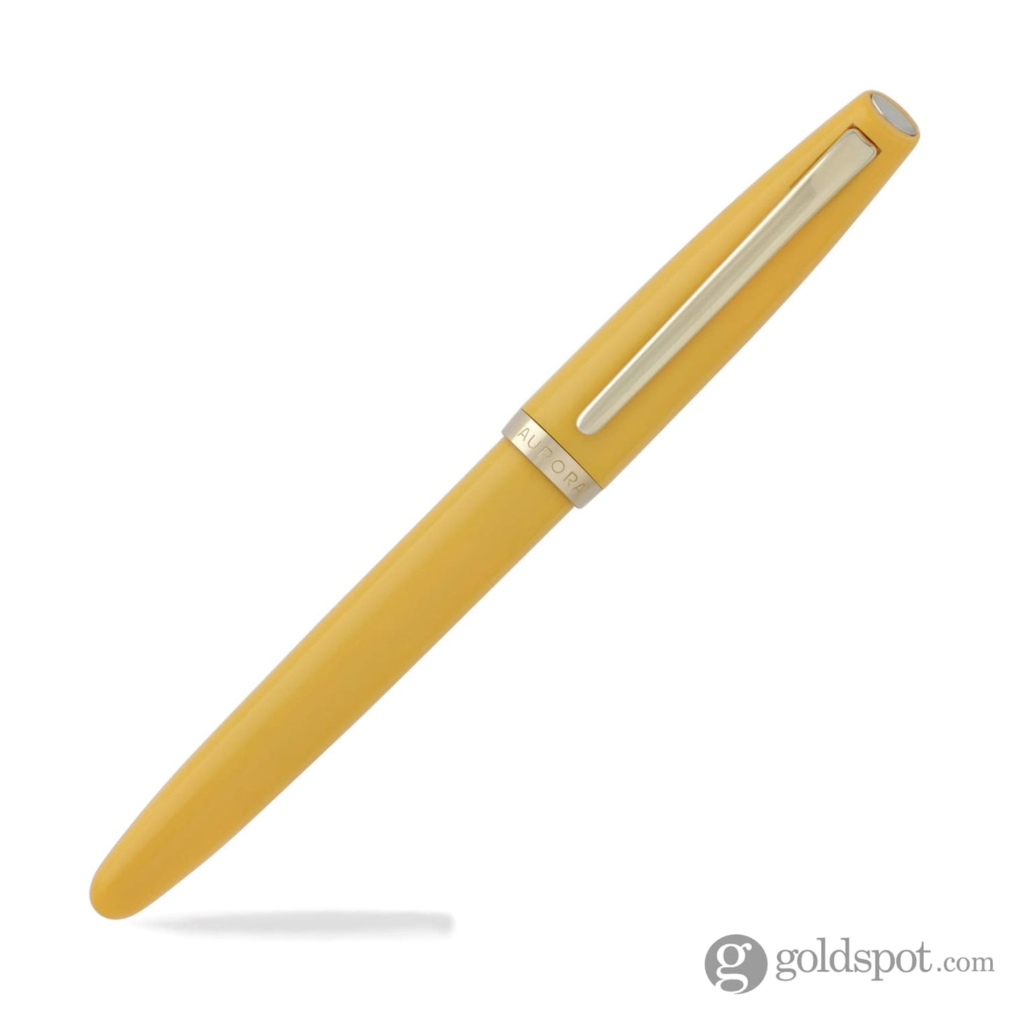 Aurora Style Resin Rollerball Pen in Mustard Rollerball Pen
