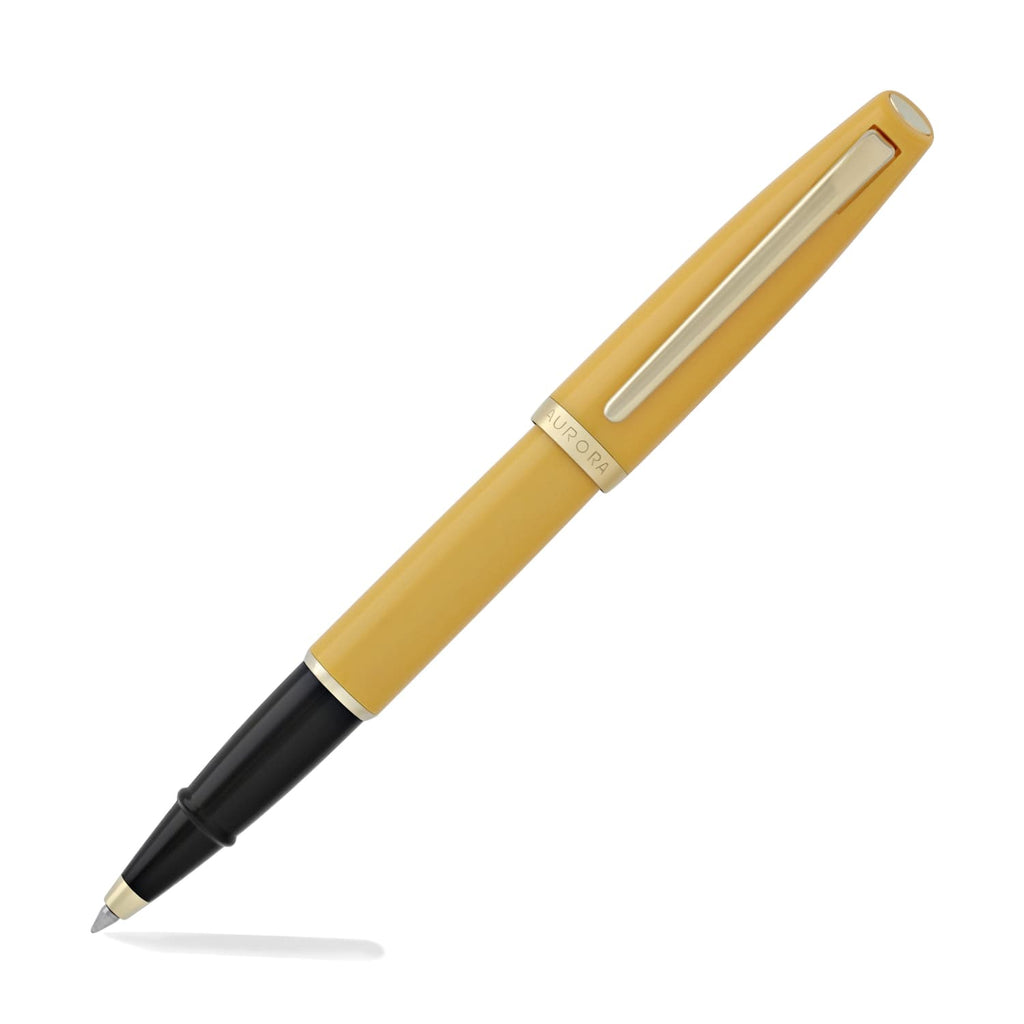 Aurora Style Resin Rollerball Pen in Mustard Rollerball Pen