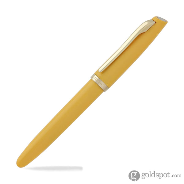 Aurora Style Resin Rollerball Pen in Mustard Rollerball Pen