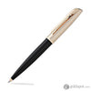 Aurora Style Satin Ballpoint Pen in Black Resin with Rose Gold Cap Ballpoint Pen