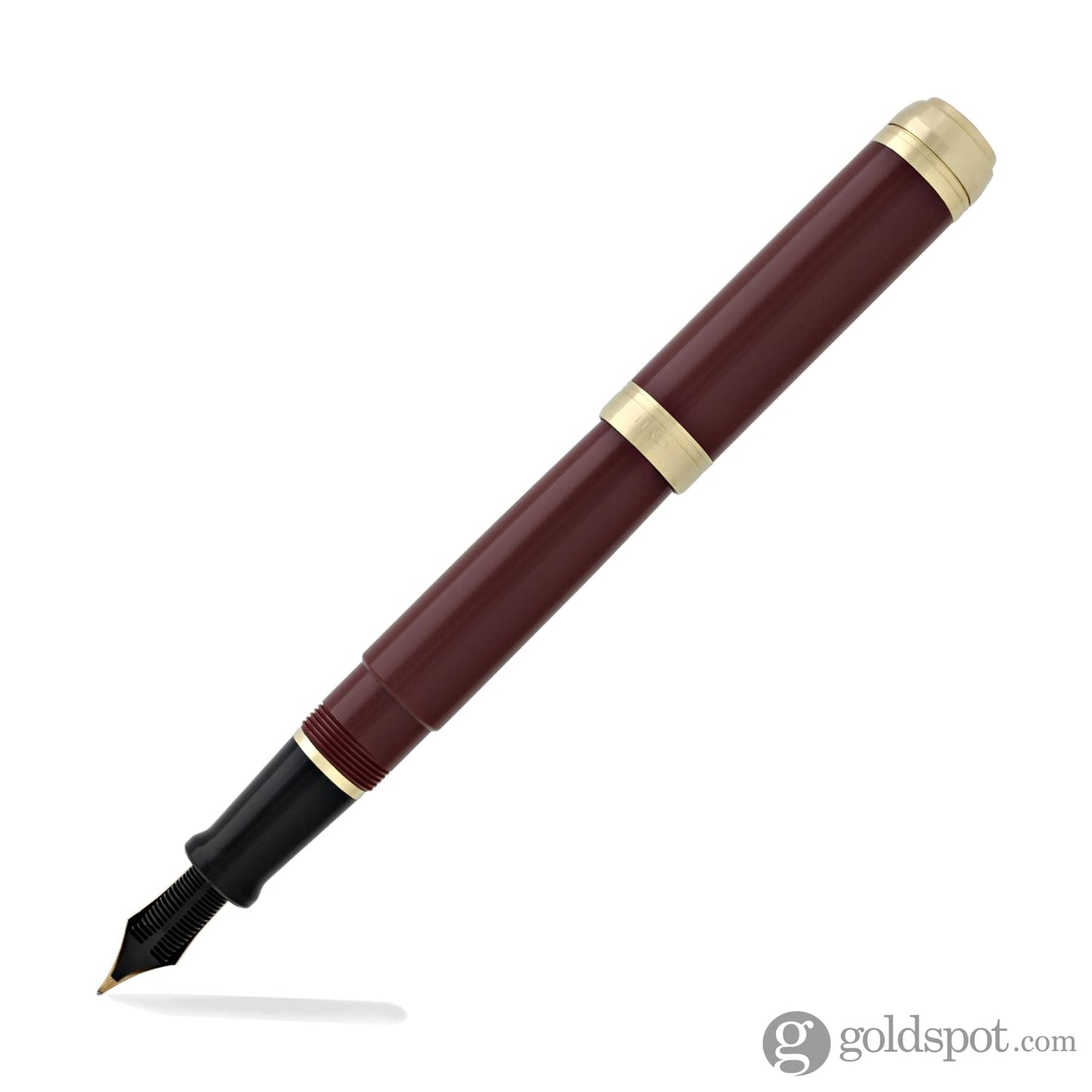 Aurora Talentum Classic Fountain Pen in Burgundy with Gold Trim - 14K Gold Fine Point Fountain Pen