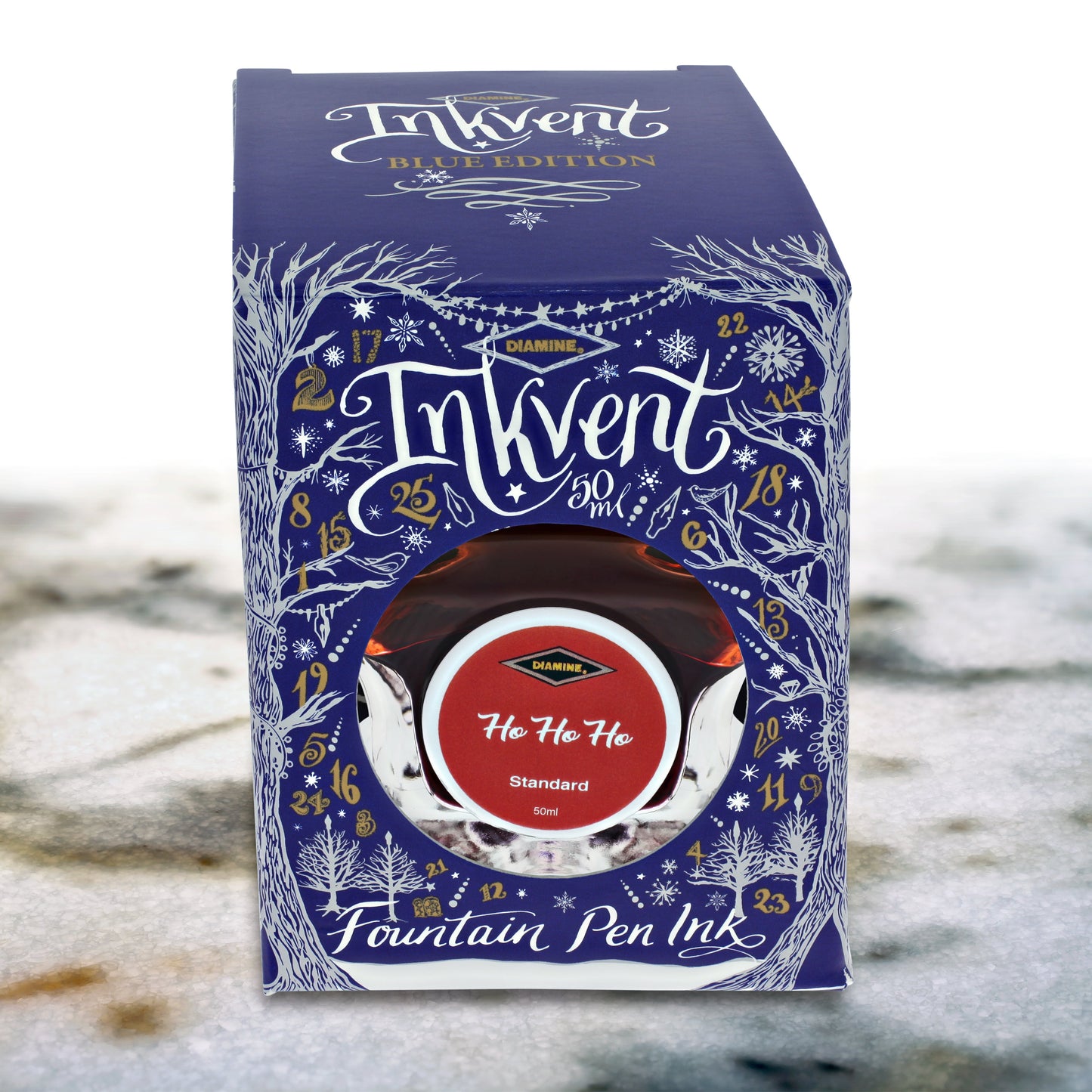 Diamine Inkvent Blue Edition Standard Bottled Ink in Ho Ho Ho - 50 mL Bottled Ink