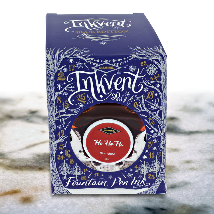 Diamine Inkvent Blue Edition Standard Bottled Ink in Ho Ho Ho - 50 mL Bottled Ink