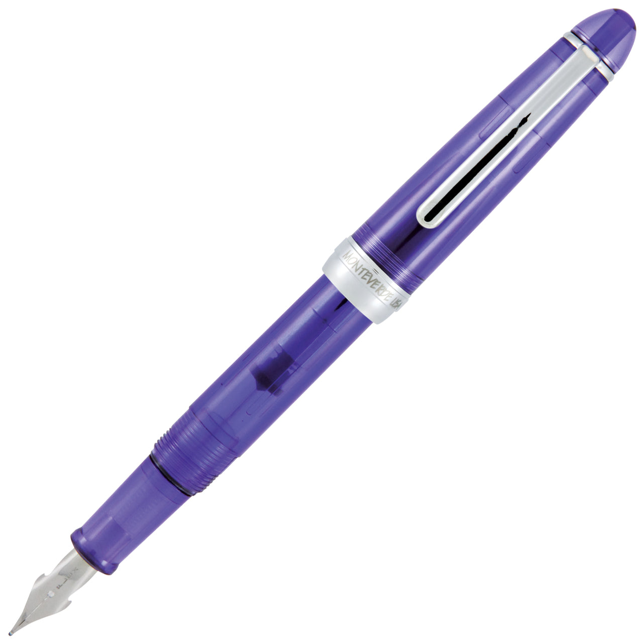 Monteverde Monza Fountain Pen in Purple - Fine Medium and Omniflex Nibs Pack of 3