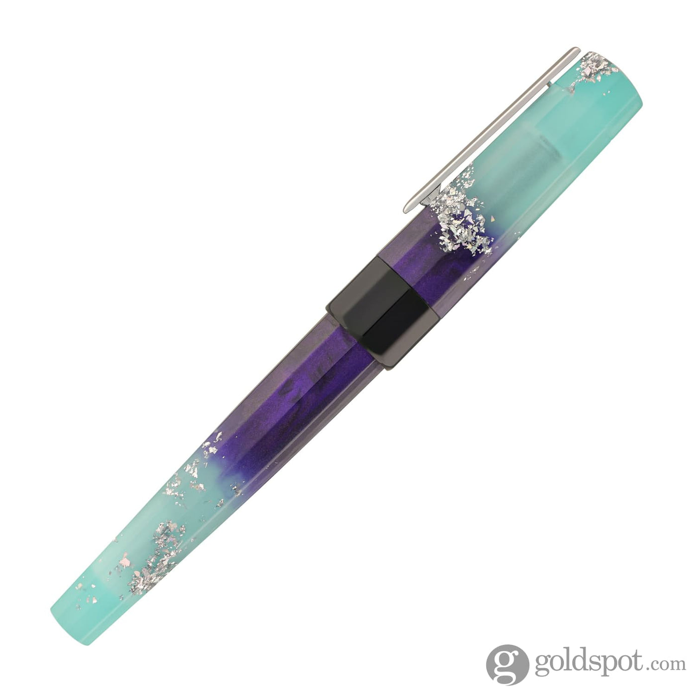 Benu Euphoria Fountain Pen in Ocean Breeze (Blue Glow) - Goldspot Pens