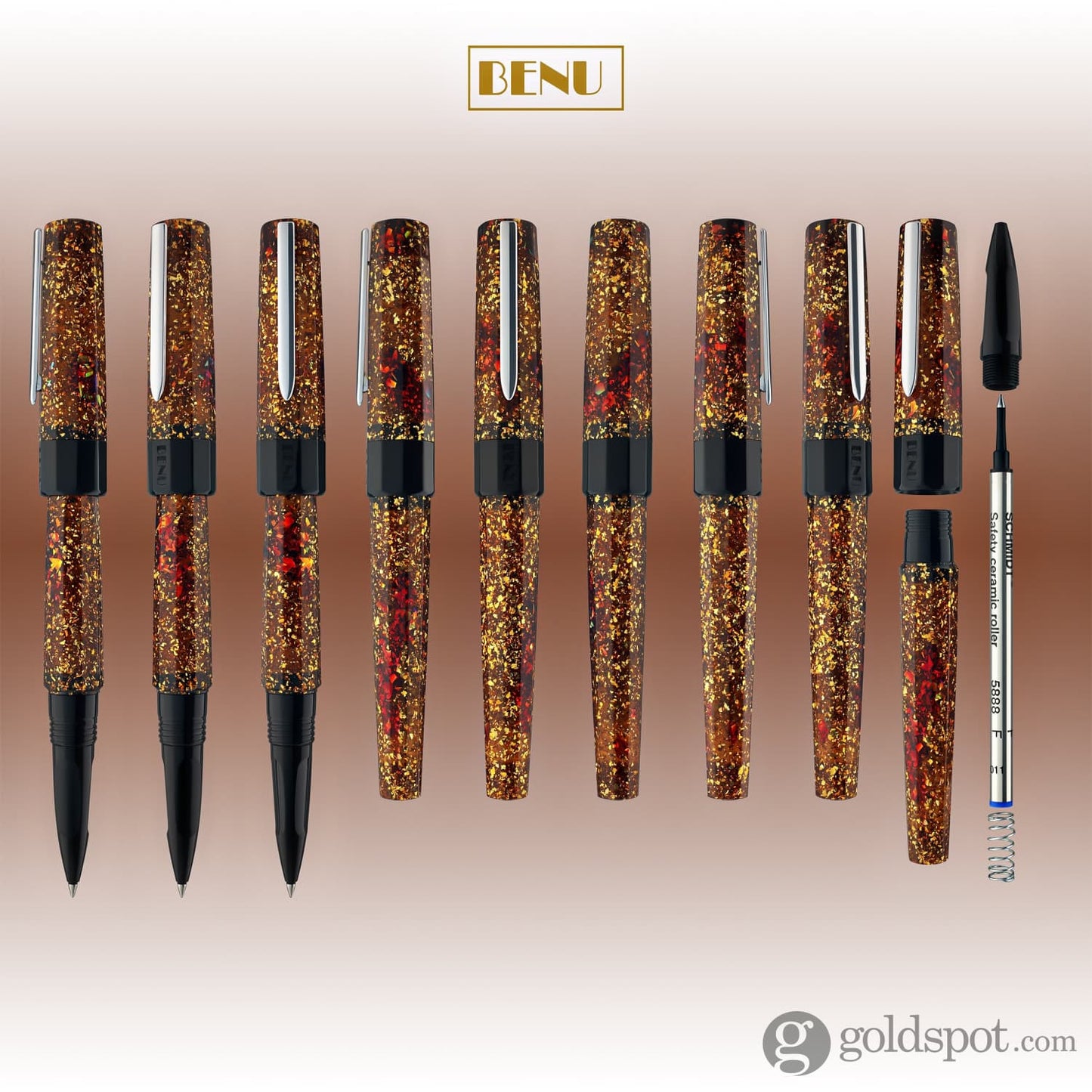 Benu Euphoria Rollerball Pen in Bourbon Rollerball Pen