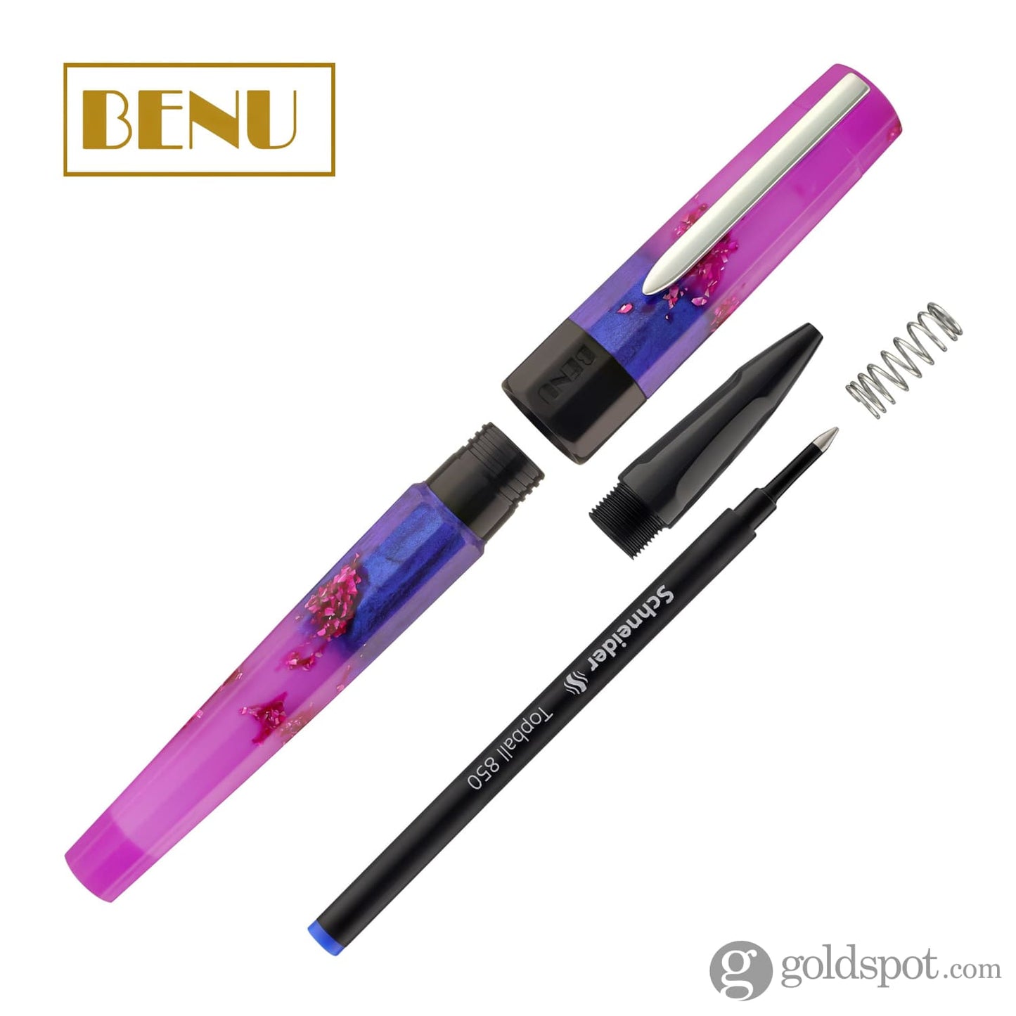 Benu Euphoria Rollerball Pen in Love Story (Lavender Blue Glow) Rollerball Pen