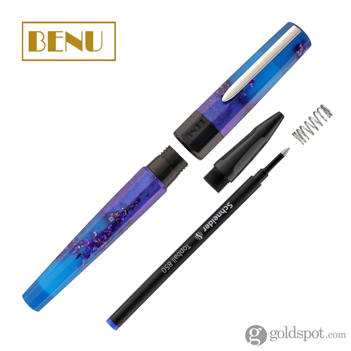 Benu Euphoria Rollerball Pen in Scent of Irises (Ultramarine Blue Glow) Rollerball Pen