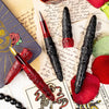 Benu Skulls and Roses Rollerball Pen in Crow Black Rollerball Pen