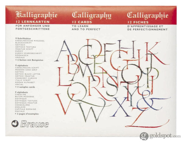 Brause Introduction To Calligraphy Lettering Practice Cards